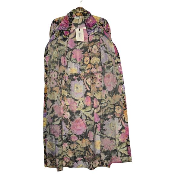 Roseanna Polaroid Technique Paolo Trench Light Coat Multi Color Metallic NEW - Picture 9 of 16